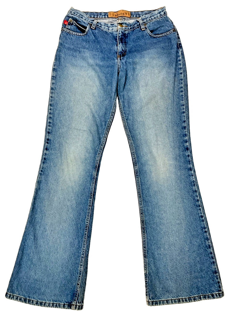 Vintage Mudd Flare Bootcut Jeans Thigh Fading• Y2K Denim • 32x31.5 • Size 11